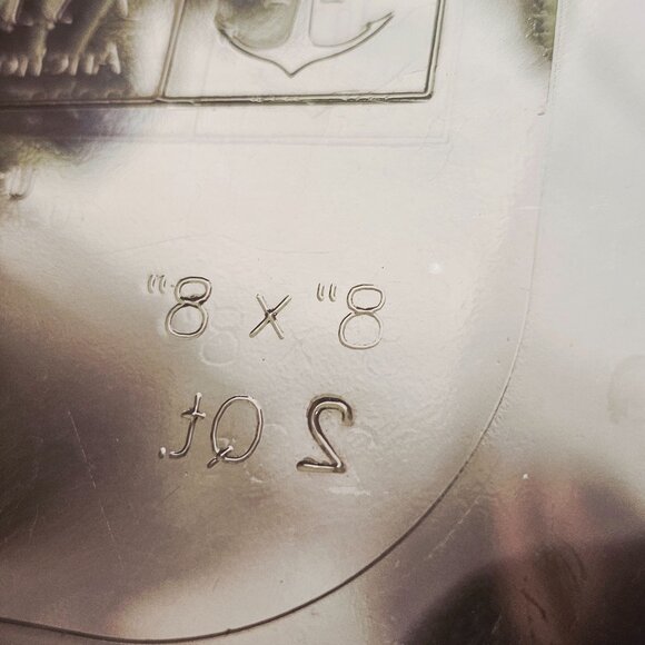 Anchor Hocking Green Square Pan 8" Presence glass baking dish bakeware 2qt - Picture 4 of 9